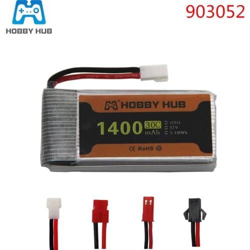 3.7V 1400mah 903052 Lipo Battery For Syma X5 X5S X5C X5SC X5HC X5SH X5SW M18 T64 T04 T05 F28 F29 T56 HQ898B HQ859B H11D H11C