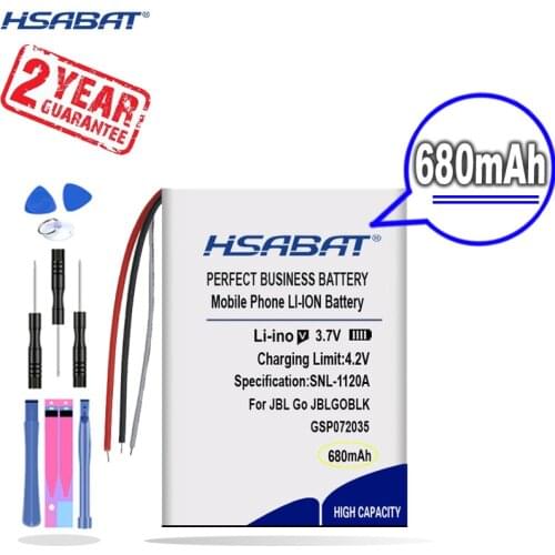 New Arrival [ HSABAT ] 680mAh GSP072035 Replacement Battery for JBL GO FF, JBL Go, JBLGOBLK