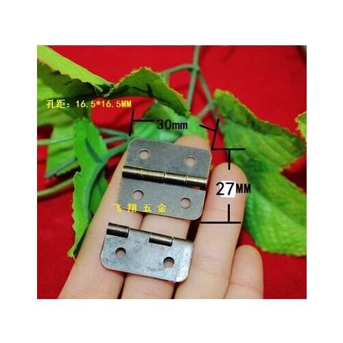 A20 Antique Cabinet Hinges Furniture Accessories Jewelry Boxes Small Hinge Furniture Fittings 30*27mm 180 degree