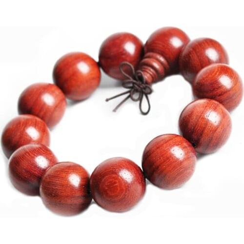 Good Cats Eye Red Sandalwood Beads Tibetan Buddhism Amulet Bracelet