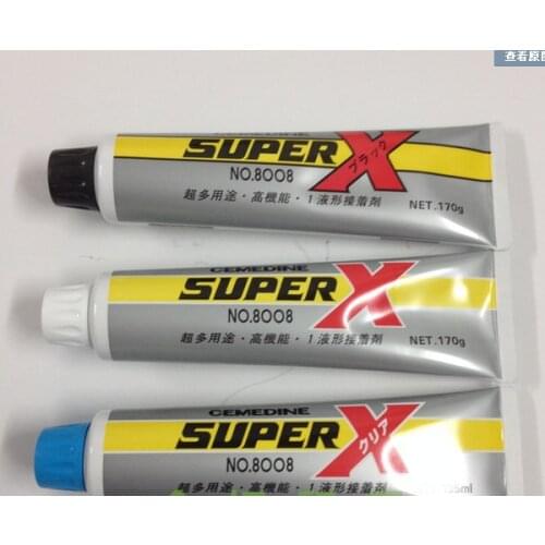 CEMEDINE SUPER X 8008 liquid metal glass rubbera dhesive universal sealant