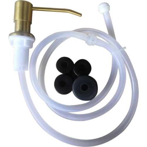 1Set Stainless Steel Sink Liquid Soap Dispenser Lotion Pump Extension Tube 40JA