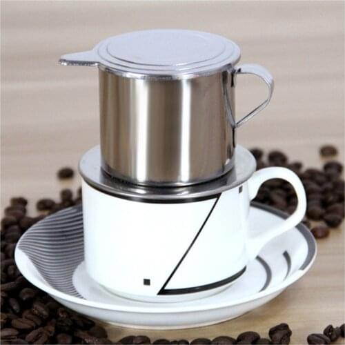 Stainless Steel Hand Made Coffee Drip Filter Pot, Coffee Filter and Cup Filling Machine Provide Delicious and Portable Coffee
