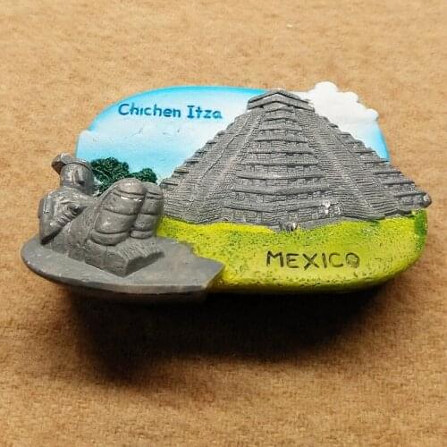 Maya Civilization Mexican Pyramid Creative 3d Stereo Resin Refrigerator