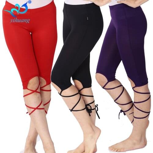 Fashion Bellydancing Costume Pants Belly Dance Leggings Elastic Trousers Professional Training Elastic Fabric Soft