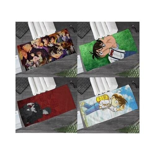 1PCS Detective Conan Fashion Customized Anime Bath Towels Handkerchief Face Towel Cartoon Washcloth Unisex NEW