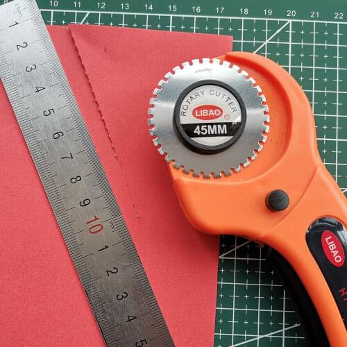Patchwork Rotary Cutter Paper Cutting Tools 45mm Skip Olfa Blade Dotted Line Ergonomic Handle DIY Sewing Quilting Accessories