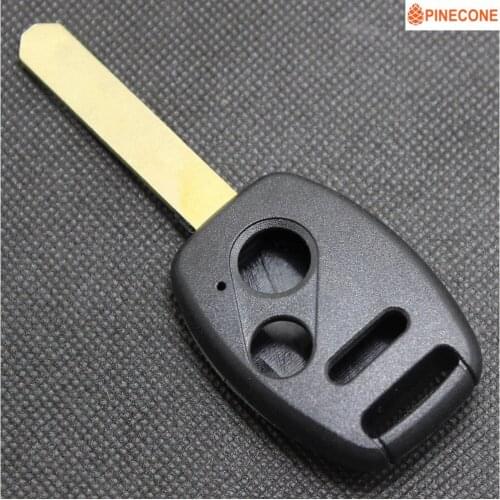 PINECONE for HONDA FIT CR-V CIVI ACCORD PILOT Car Key Case 2+1 Button Uncut HON66 Blade Replace Remote Car Key Shell 1 PC