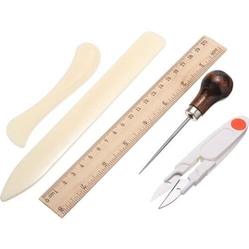 Durable 26Pcs Bookbinding Kit Starter Tools Bone Folder Paper Crafts Sewing For DIY Handmade Craft Supplies