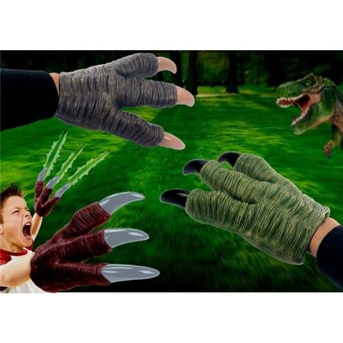Jurassic Dinosaur Claw Model Toy Glove Simulation Soft Rubber Tyrannosaurus Hand Model Toy Dinosaur Claw