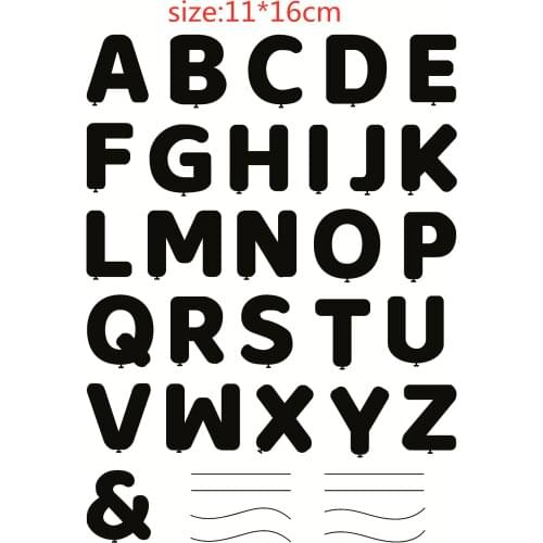 English Alphabet Pattern Stamp Scrapbooking Alphabet Stamp Embossing Craft Making Silicone Transparent Stamps