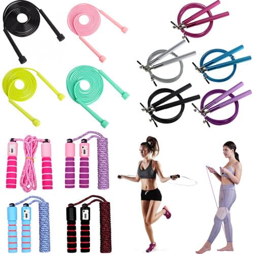Jump Ropes Fitness Gym Heavy Steel Wire Rope Swivel Skipping Rope for Boxing Fitness Workout Gym Exerciser Skipping Rope