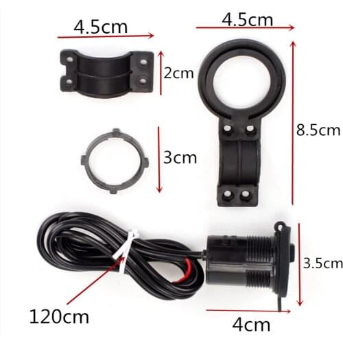 USB 12V charger for 5V 1A / 2.1a motorcycle charger, adapter, power socket for mobile phone for Boss Hoss