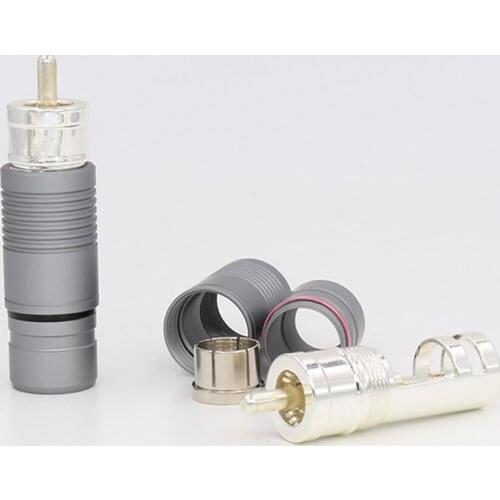 VR010S RCA connectors plug silver plated for Audio interconnect cable