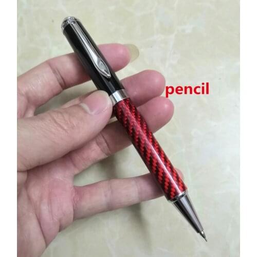 High quality 4 Colors carbon fiber 2B mechanical pencil student Office stationery Erasable Promotion refill Pen Gift