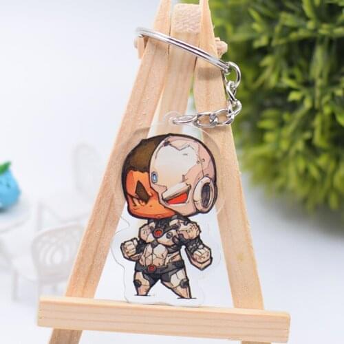 WL0081 Super Heroes Keychain Acrylic Cartoon Keyring Accessories