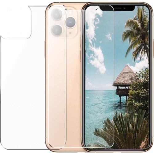 Front+Rear Glass For iPhone 11 Pro Max X Xr Screen Protector Full Body Temper Glass For iPhone 11pro Xs Max protect glass film