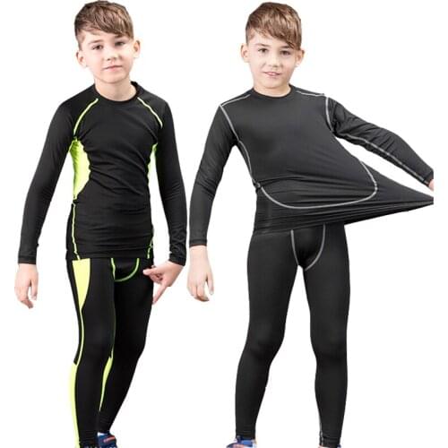 Winter Child Thermal Underwear Kids Quick Dry Warm Long Johns Set Boy Breathable Warm Fitness Thermal Underwear Set