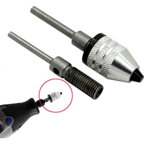 0.3-4mm Keyless Drill Chuck With 2.3&3mm Connecting Rods For Electric Grinder Carbon Steel Durable And Practical High Quality