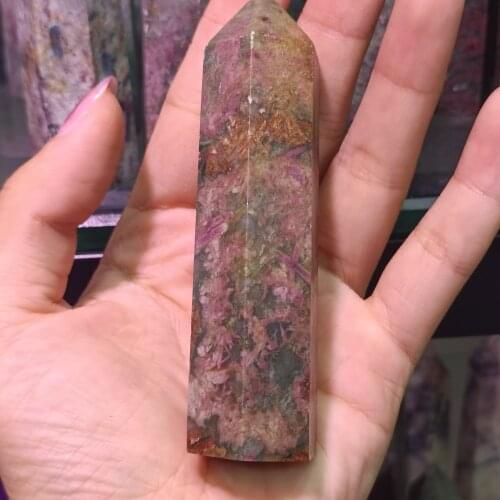 1PC Natural Crystal Column Quartz Rock Mineral Specimen Crystal Point Quartz Wand Home Decoration Reiki Healing Energy Stone