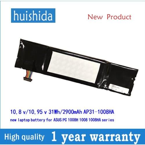 10,8 v/10,95 v 31Wh/2900mAh AP31-1008HA new laptop battery for ASUS Eee PC 1008H 1008 1008HA series