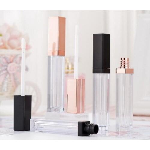 10pc/30pc/50pcs High Class 6ml Acrylic Lip Gloss Bottle Empty Cosmetic Lip Oil Refillable Tube Liquid Lipstick Storage Container