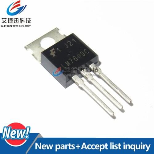 50Pcs LM7809CT LM7809 TO-220-3 Standard Regulator Pos 9V 1A 3-Pin(3+Tab) TO-220AB Rail in stock 100% New and original