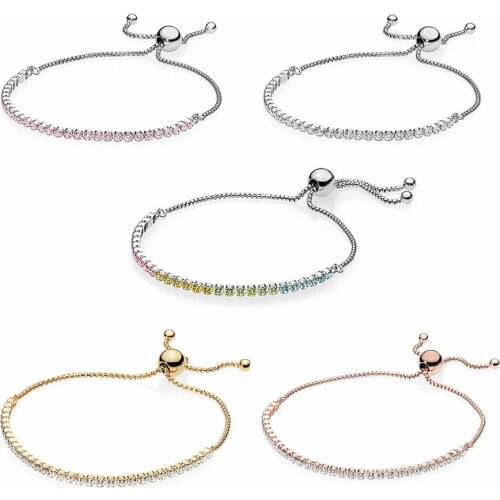 Ajax 100% 925 Silver Bracelets For Women Accessories Shiny Bracelets For Women Wedding Jewelry