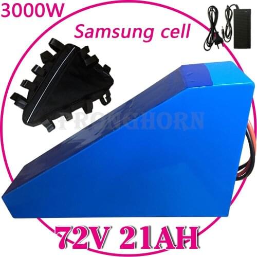 72V 3000W 2500W 1500W Electric Scooter Bike Battery 72V 18Ah Lithium Battery 72V 20Ah e-bike Battery Use Samsung Cell Free Duty