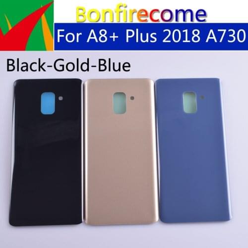 10pcs\lot For Samsung Galaxy A8+ Plus 2018 A730 SM-A730F A730DS A730F Housing Back Battery Cover Case Rear Door Chassis Shell