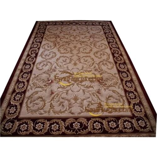 Floral carpet roses wool french carpet About Hand-knotted Thick Plush Savonnerie Rug 6.56' X 9.84' carpet 3d carpet