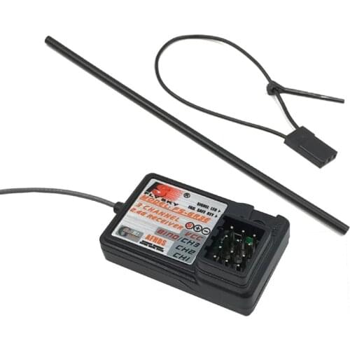 Flysky FS-GR3E 3 Kanaals 2.4G GR3E Ontvanger met Failsafe GT3B GR3C Upgrade voor RC Auto Vrachtwagen Boot GT3 GT2 zender