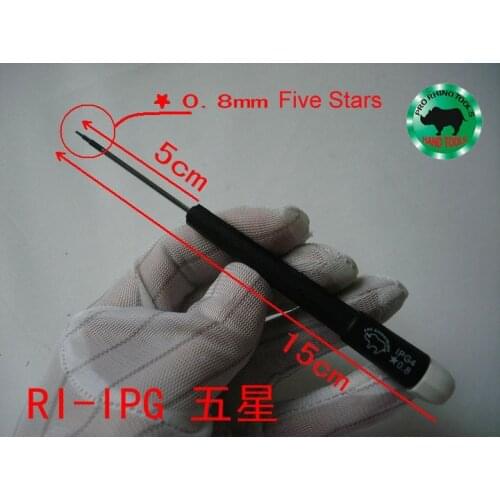 Iphone 4 4S Repair Tools Japan RHINO 0.8mm Torx (5 Stars) Screwdriver For Opening Cover of Mobile