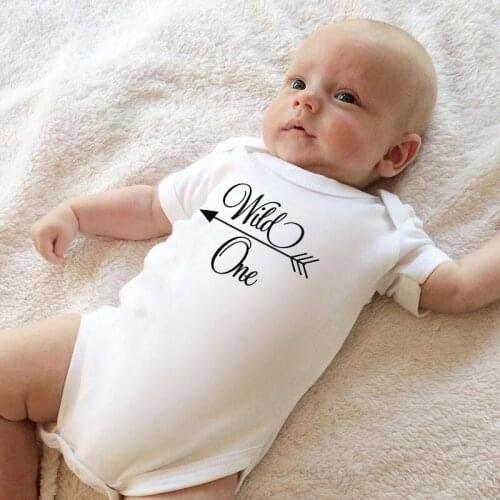 Newborn Baby Boy Girl Short Sleeve Letter Print Breatable Loose Cute Cotton Jumpsuit Bodysuit Summer Baby Clothes