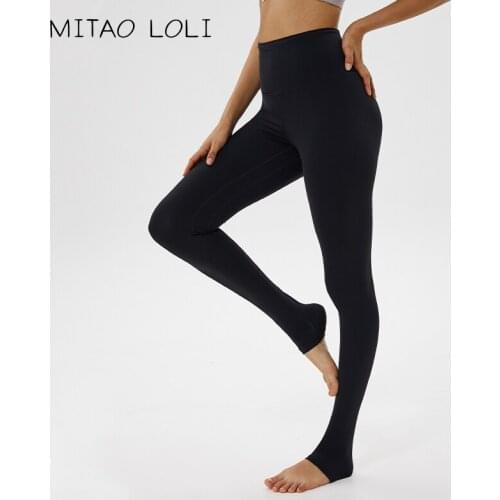 MITAO LOLI Anti-sweat Mention Hip Sport Gym Leggings Women High Waisted Yoga Fitness Pants Seamless Dance Workout Leggings XS-XL