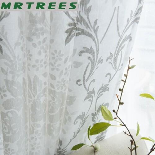 Geometric Sheer Window Curtains for Living Room Bedroom Tulle Curtains for home window tulle for kitchen curtains drapes