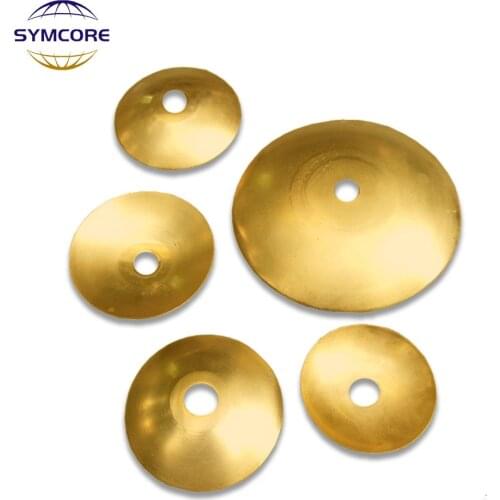 2pcs 40-180mm All Brass Flying Disc Arc Wall Chandelier Bottom Bracket Middle Hole 10mm Lamp Copper Lamp Flying Disc parts