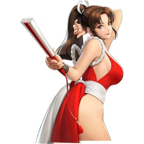 King of Fighters Mai Shiranui Creative Waterproof Car Sticker Vinyl Fashion Occlusion Scratch Anti-UV Vehicle Decal Accessories