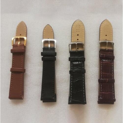 Watchbands Leather Watch Band straps 16mm 18mm 20mm 22mm Watch accessories Women Men Brown Black Belt band