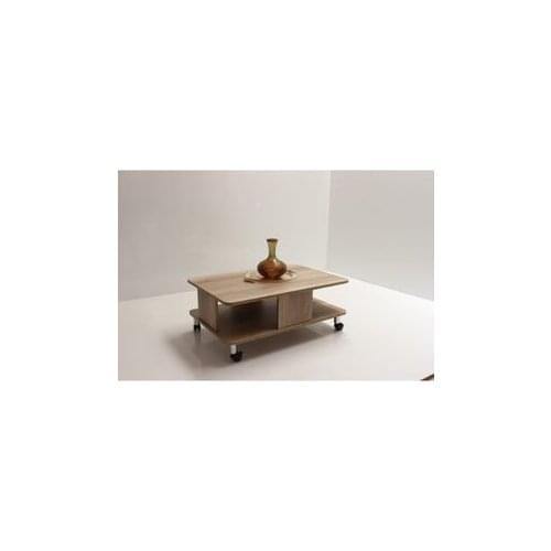 Modern lux Oval Edge Medium Coffee table With Wheels for Lux Alaska coffe table