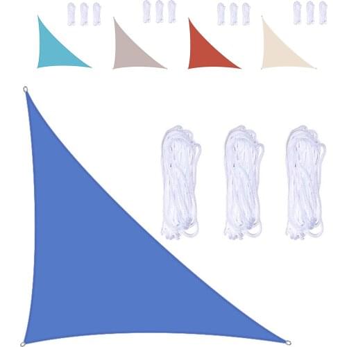 Triangular Outdoor Awnings Waterproof Sun Shelter Sunshade Protection Outdoor Canopy Garden Patio Pool Shade Sail Awning