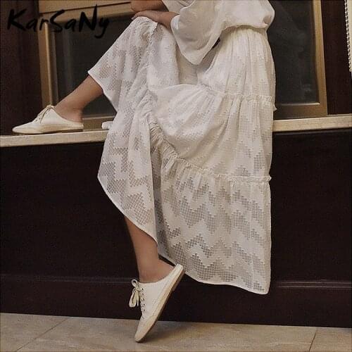 Womens Summer Skirts 2020 Tulle A Line Floral Skirt Maxi High Waist Elegant Pink Long Skirt Summer Black Lace Skirts For Women