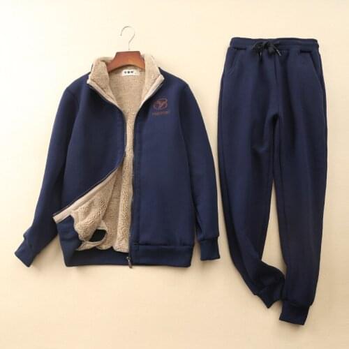 Winter thick fleece women sportswear tracksuit warm jacket sweatshirt+pant running jogger fitness workout casual set sport suit