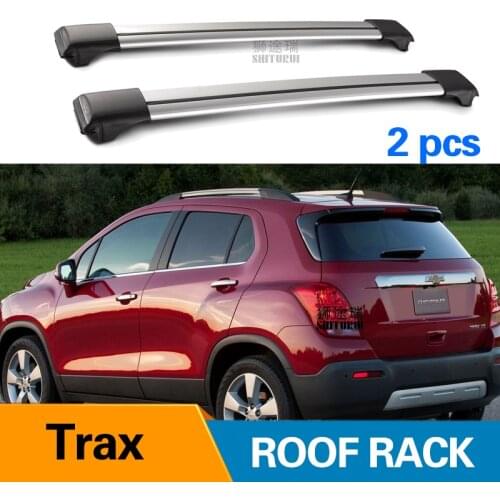 2Pcs Roof Bars for CHEVROLET TRAX | TRACKER 2012-2020 Aluminum Alloy Side Bars Cross Rails Roof Rack Luggage Load 100KG SUV