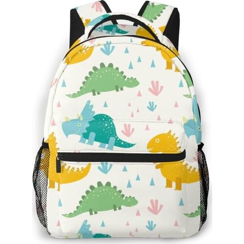 2021 Backpack Women Shoulder Bag Dinosaur Pattern Fashion School Bag For Teenage Girl Backpacks Travel Bag