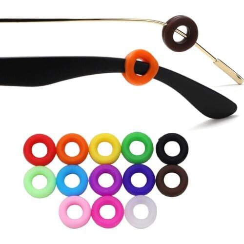 5 Pairs Eyeglass Temple Tips Sleeve Retainer Silicone Anti-slip Holder Elastic Glasses Ear Hook Mirror Leg Glasses Accessories