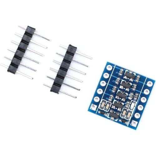 2pcs/lot 4 Channel 3.3V to 5V 5V-3.3V 4 Channel IIC I2C Logic Level Converter Bi-Directional Module DIY Starter kit