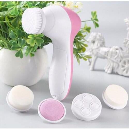 5 in 1 Face Cleansing Brush Silicone Facial Brush Deep Cleaning Pore Cleaner Face Massage Skin Care Waterproof Facial Brush