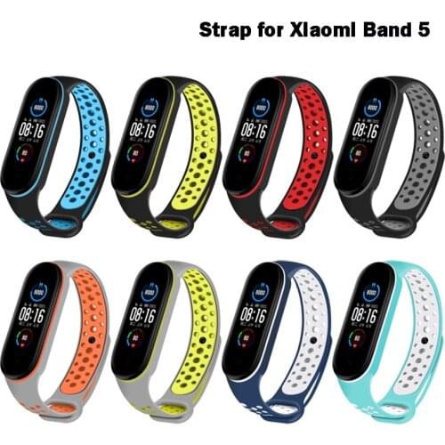Mi Band 5 Wrist Strap for Xiaomi Mi Band 5 NFC Silicone Wristband Bracelet Mi5 Watches Miband5 Accessories Sport Strap