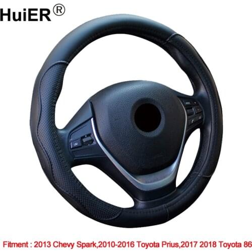 Car Steering Wheel Cover Fit For Chevy Spark 2013 Toyota Prius 2010-2016 Toyota 86 2017 2018 Vehicles Auto Steering-wheel Cover